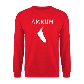 Amrum – your German island - Unisex Sweatshirt - red - Front - Alina (178cm) & Michal (187cm)
