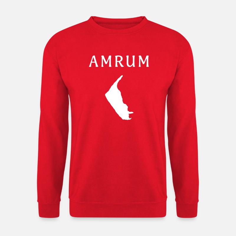 Amrum – deine deutsche Insel - Unisex Pullover - Rot