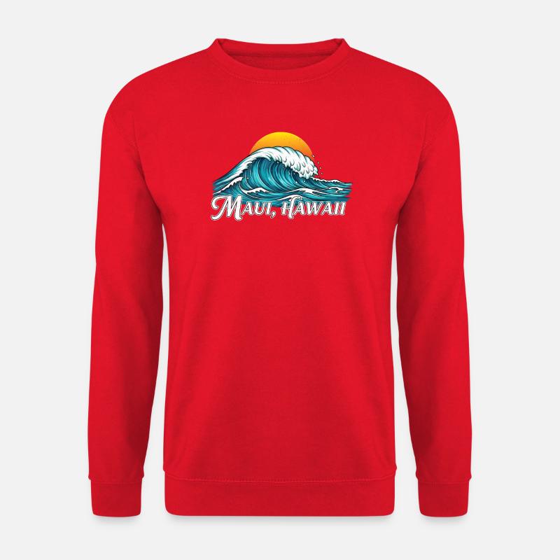 Magic Waves Maui Hawaii Sunset - Unisex Sweatshirt - red