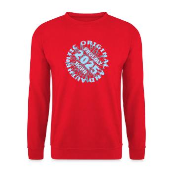 2025 - Unisex Pullover - Rot - Vorne - Alina (178cm) & Michal (187cm)