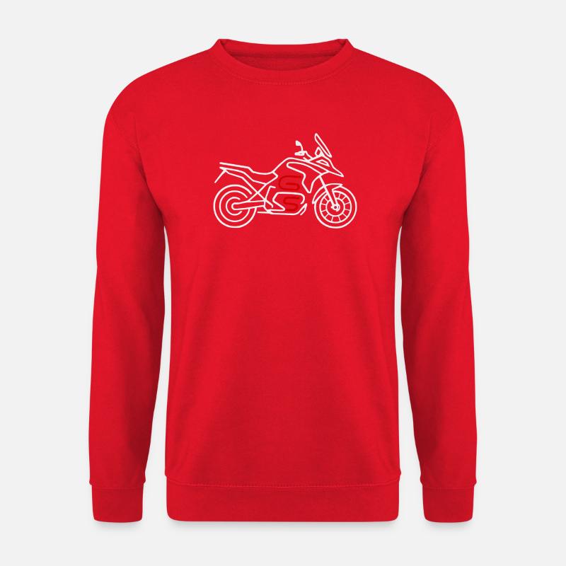 Motorcycle GS white red - Unisex Sweatshirt - red