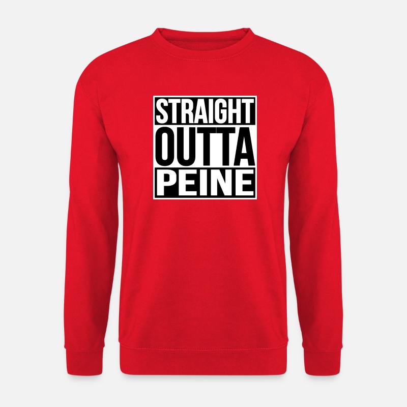 STRAIGHT OUTTA PEINE - Unisex Sweatshirt - red