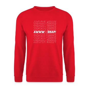 Fracture du bras Fracture osseuse du squelette d’Halloween - Sweat-shirt Unisexe - rouge - Devant - Alina (178cm) & Michal (187cm)