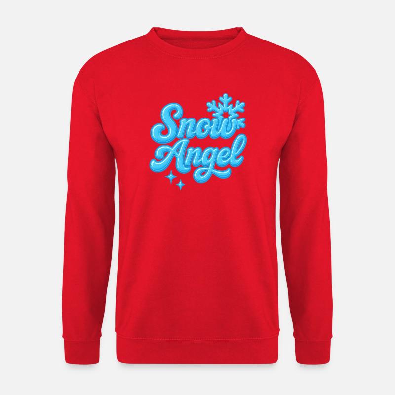 Snow Angle / Y2K Statement Design - Unisex Sweatshirt - red