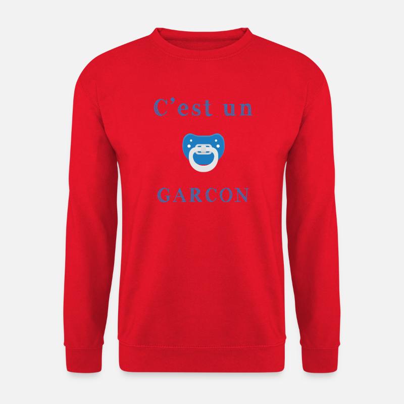 Geburt Es ist ein Junge - Unisex Pullover - Rot