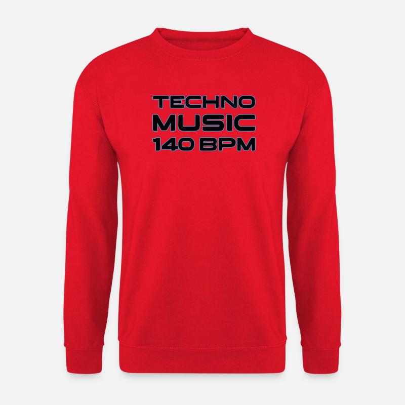 Techno Neon 140 BPM - Unisex Pullover - Rot