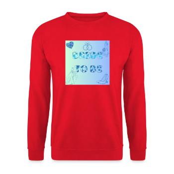 Braut To Be Farbverlauf Muster - Unisex Pullover - Rot - Vorne - Alina (178cm) & Michal (187cm)