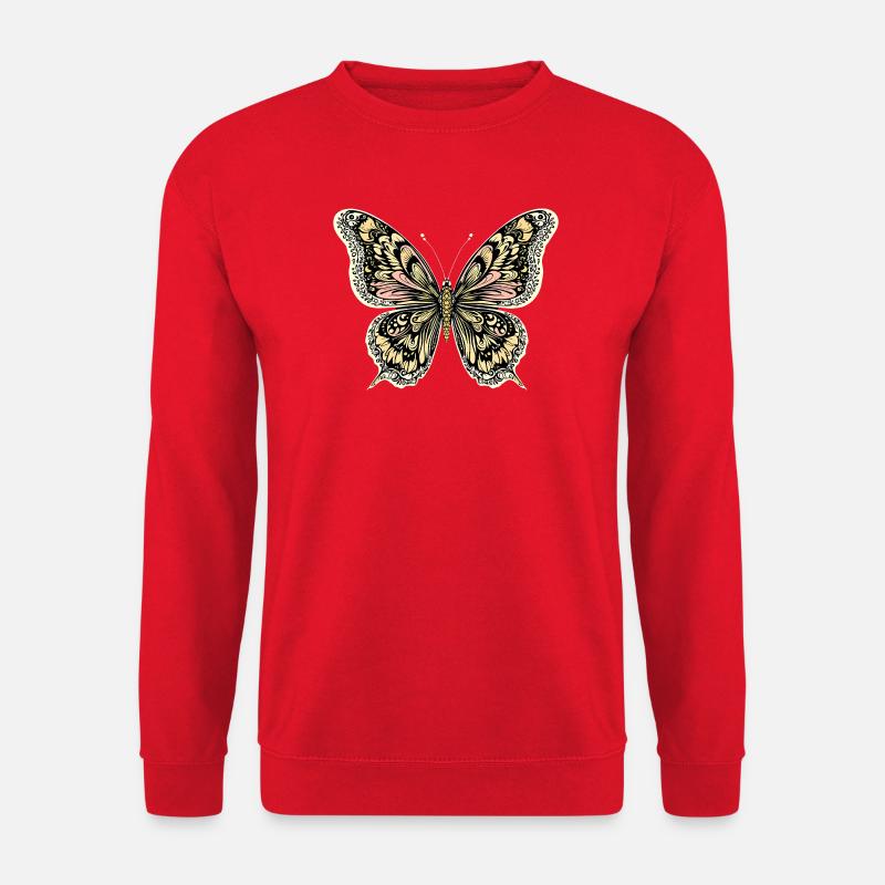 Boho Butterfly - Unisex Sweatshirt - red