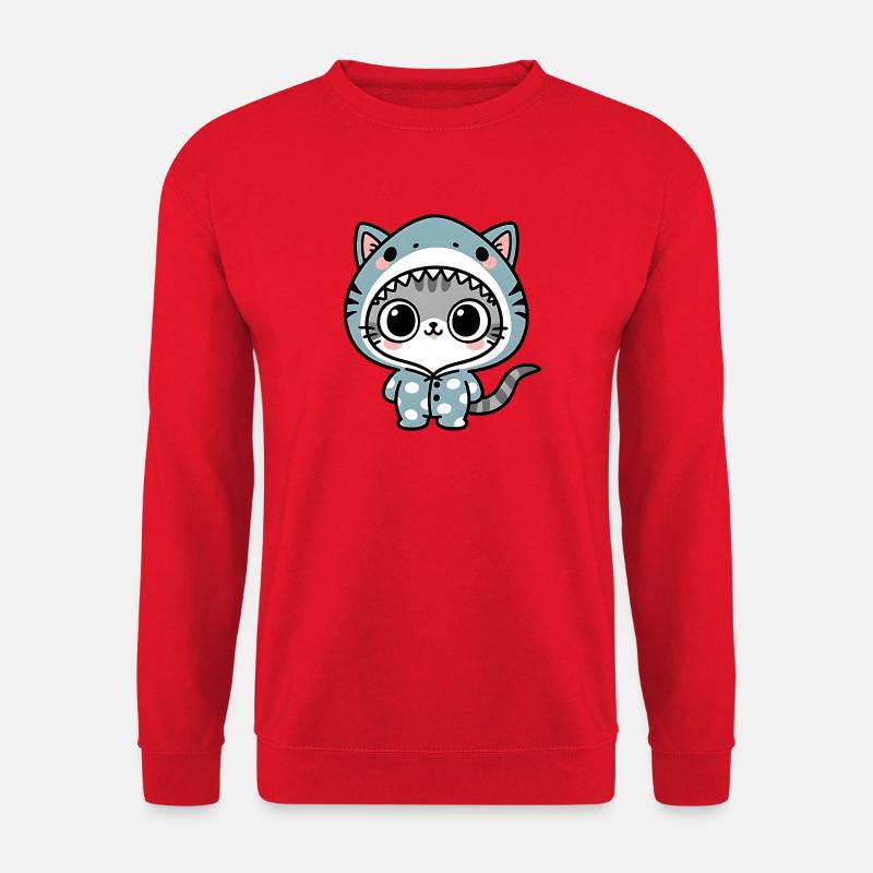 Katzenhai Kuschel-Strampler - Unisex Pullover - Rot