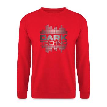 Dark Techno Pulse - Unisex Sweatshirt - red - Front - Alina (178cm) & Michal (187cm)