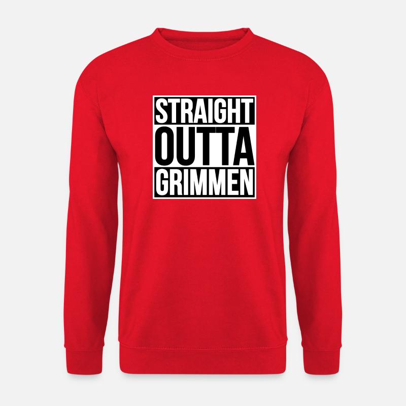STRAIGHT OUTTA GRIMMEN - Unisex Pullover - Rot