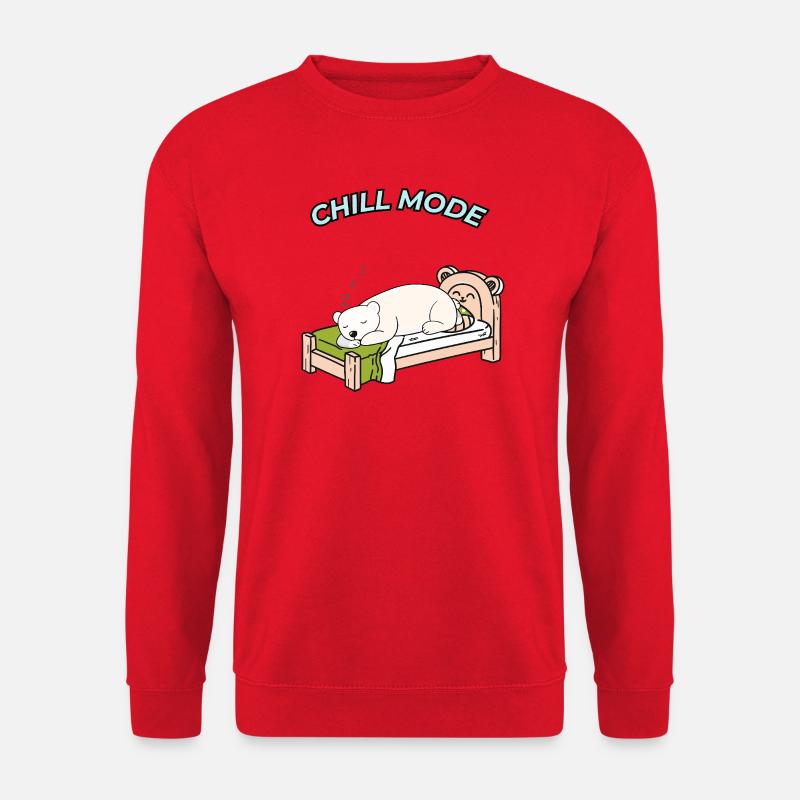 Just chill out – Sleeping Bear - Unisex Sweatshirt - red