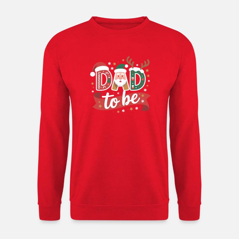 Dad to Be Christmas Design - Unisex Sweatshirt - red