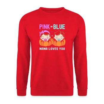 Révélation du sexe d’Halloween - Sweat-shirt Unisexe - rouge - Devant - Alina (178cm) & Michal (187cm)
