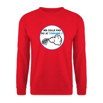  Bagnole - Sweat-shirt Unisexe - rouge - Devant - Alina (178cm) & Michal (187cm)