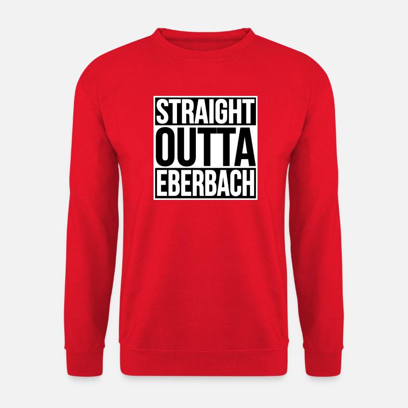 Slogan Typo Eberbach - Unisex Sweatshirt - red