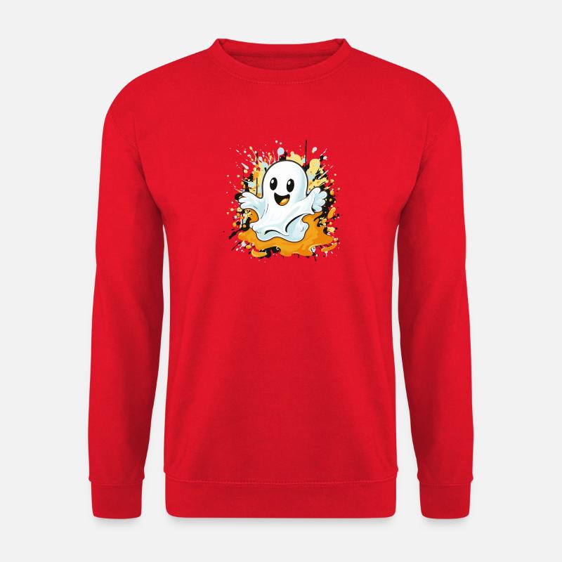 Fröhlicher Geisterspritzer - Unisex Pullover - Rot