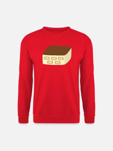 Gemütliches Tiramisu Design - Unisex Pullover - Rot