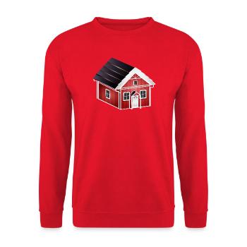 2192215_302465285_zauberhaftes_kleines_rotes_sc - Sweat-shirt Unisexe - rouge - Devant - Alina (178cm) & Michal (187cm)