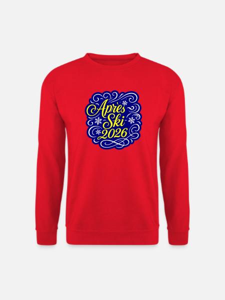 Soirée après-ski 2026 - Sweat-shirt Unisexe - rouge