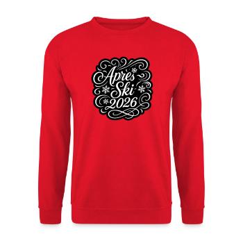 Apres Ski 2026 - Unisex Pullover - Rot - Vorne - Alina (178cm) & Michal (187cm)
