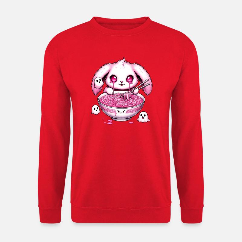 kawaii_ramen_pink - Unisex Pullover - Rot