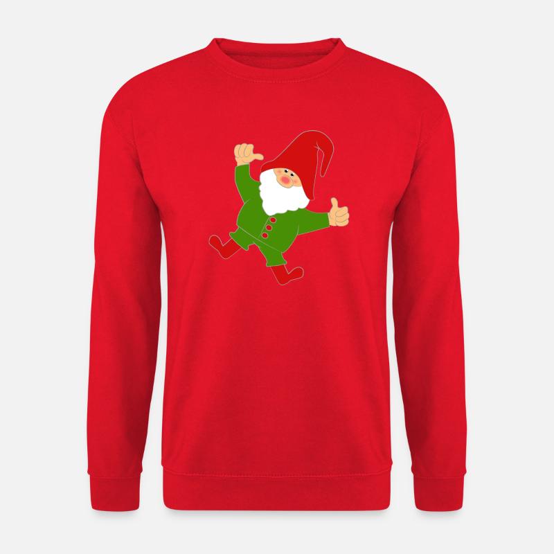 Dancing Gnome - Unisex Sweatshirt - red