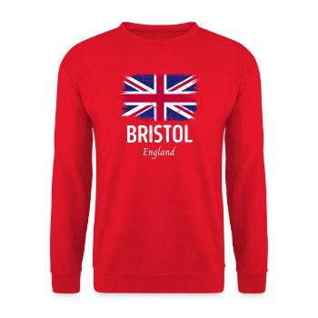 Bristol - Unisex Pullover - Rot - Vorne - Alina (178cm) & Michal (187cm)