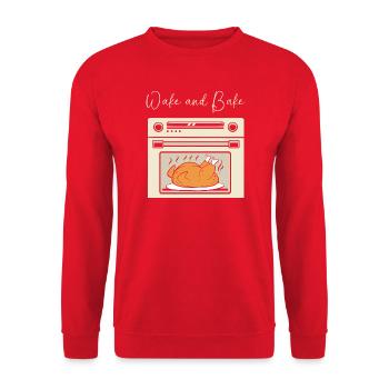 Thanksgiving Mama Mutter Oma Großmutter - Unisex Pullover - Rot - Vorne - Alina (178cm) & Michal (187cm)