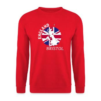 Bristol - Unisex Pullover - Rot - Vorne - Alina (178cm) & Michal (187cm)