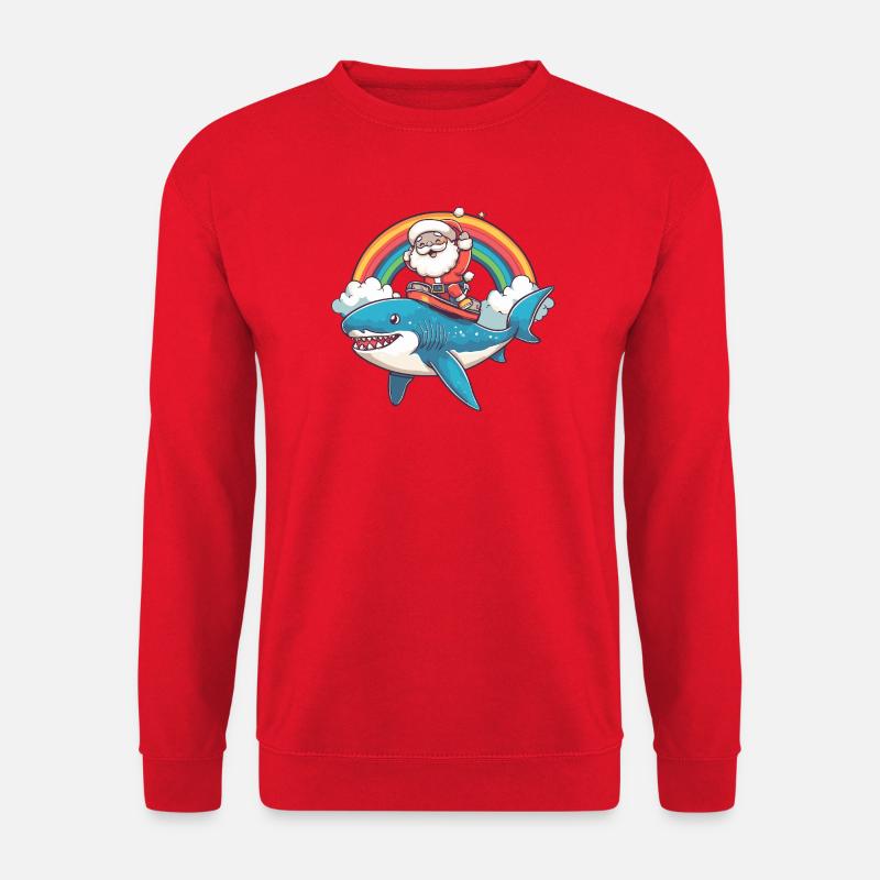 Hai Weihnachtsmann Weihnachten - Unisex Pullover - Rot