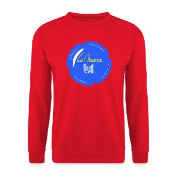 Capsule la Marne 51 - Sweat-shirt Unisexe - rouge - Devant - Alina (178cm) & Michal (187cm)