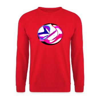 Néon tourbillon abstrait - Sweat-shirt Unisexe - rouge - Devant - Alina (178cm) & Michal (187cm)