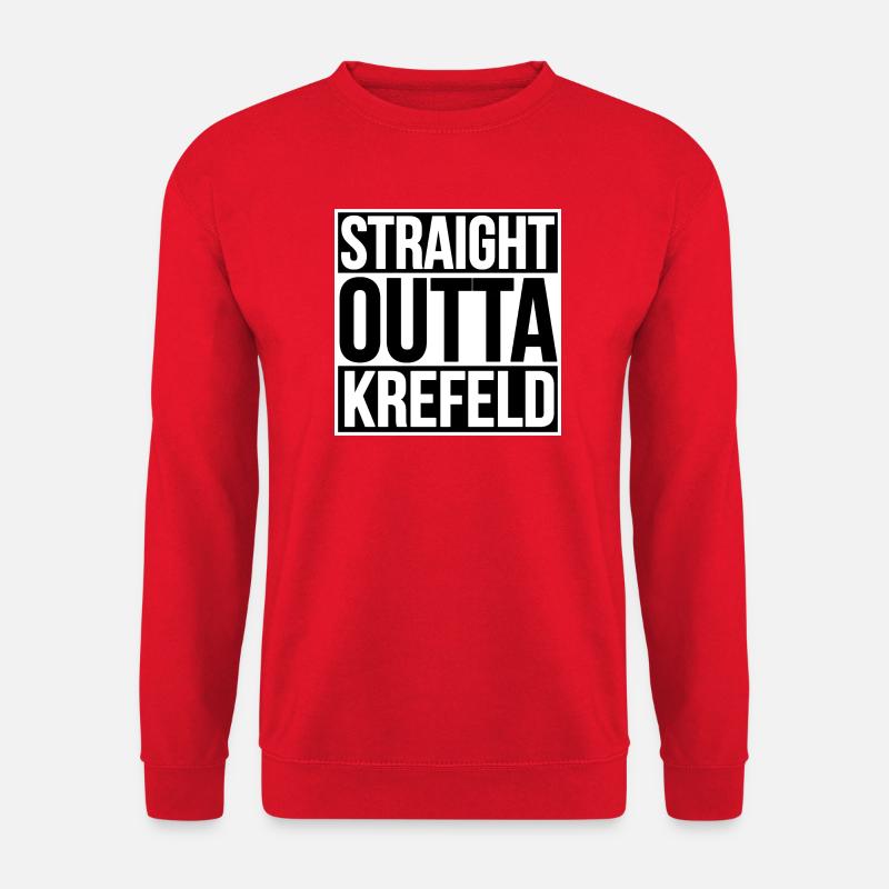 STRAIGHT OUTTA KREFELD - Unisex Pullover - Rot
