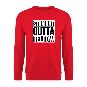 Directement sorti de Teltow - Sweat-shirt Unisexe - rouge - Devant - Alina (178cm) & Michal (187cm)