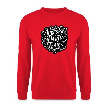 Apres Ski Party Team - Unisex Pullover - Rot - Vorne - Alina (178cm) & Michal (187cm)
