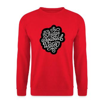 Bridge Over Troubled Water - Unisex Sweatshirt - red - Front - Alina (178cm) & Michal (187cm)