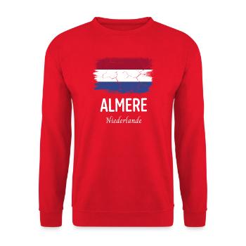 Almere - Unisex Pullover - Rot - Vorne - Alina (178cm) & Michal (187cm)