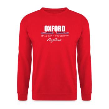 Oxford - Unisex Sweatshirt - red - Front - Alina (178cm) & Michal (187cm)