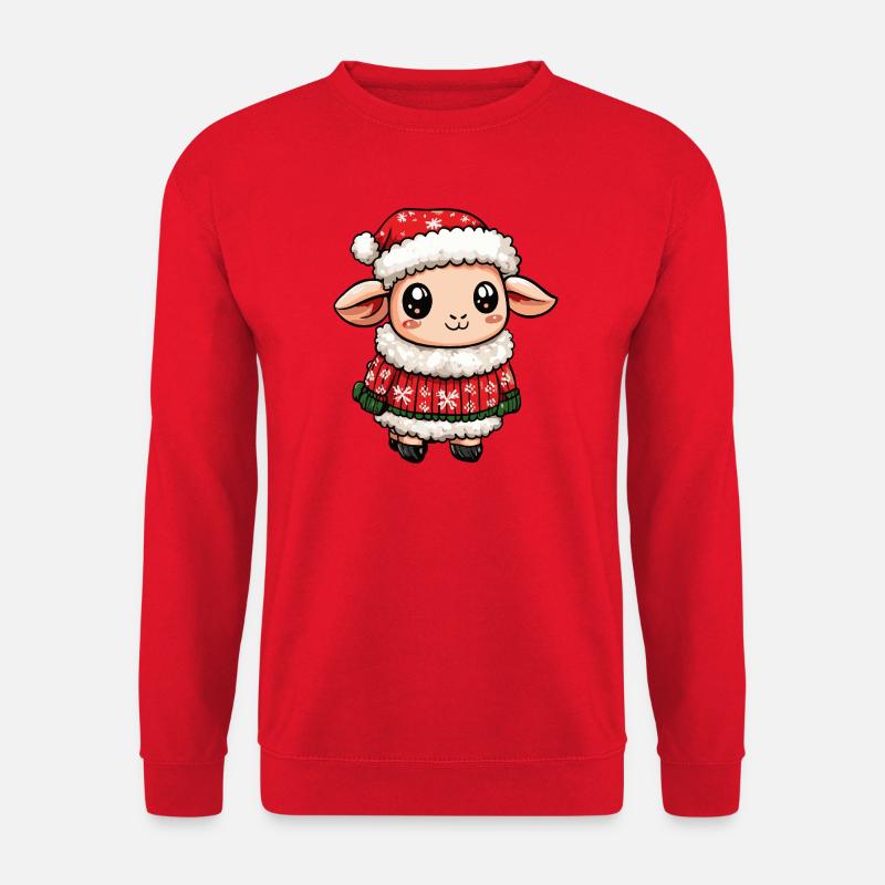 Schaf Weihnachten - Unisex Pullover - Rot