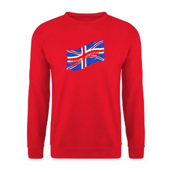 England Fahne - Unisex Pullover - Rot - Vorne - Alina (178cm) & Michal (187cm)