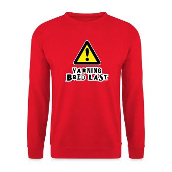Warnung vor breiter Ladung - Unisex Pullover - Rot - Vorne - Alina (178cm) & Michal (187cm)