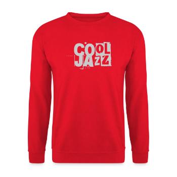 Typographie en détresse Cool Gazz - Sweat-shirt Unisexe - rouge - Devant - Alina (178cm) & Michal (187cm)