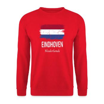 Eindhoven - Unisex Pullover - Rot - Vorne - Alina (178cm) & Michal (187cm)