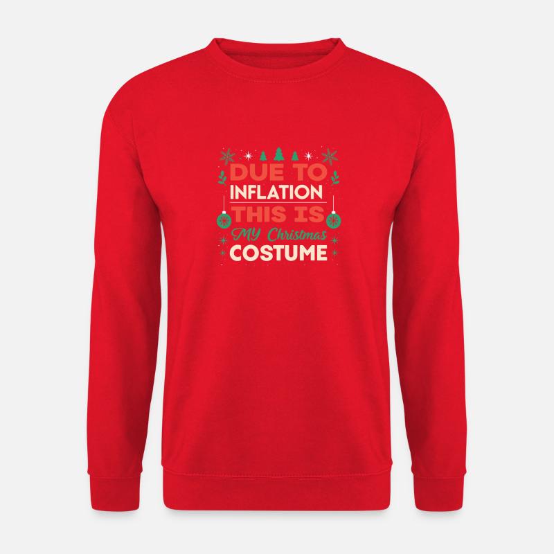 Weihnachten Inflation Kostüm - Unisex Pullover - Rot