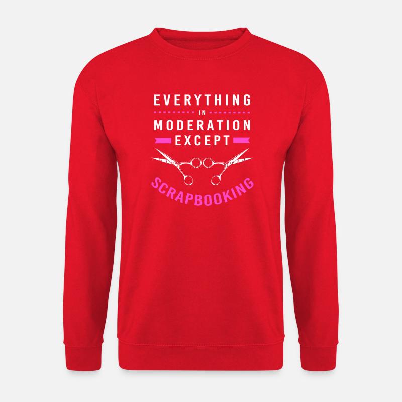 Scrapbooking Scrapbook - Unisex Sweatshirt - red