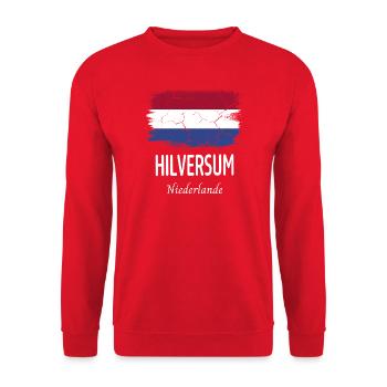 Hilversum - Unisex Pullover - Rot - Vorne - Alina (178cm) & Michal (187cm)