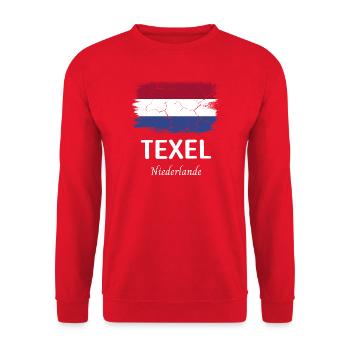 Texel - Unisex Pullover - Rot - Vorne - Alina (178cm) & Michal (187cm)