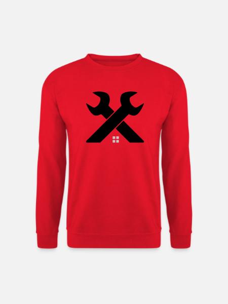 Home & Craft Logo – Wrench Crossed - Unisex Sweatshirt - red