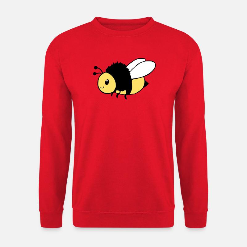 Cute Bee T-Shirt Funny Design Beekeeper - Unisex Sweatshirt - red